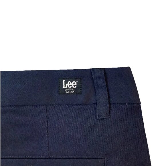 NWT Lee Uniform Shorts School Work Size 5 Juniors 8' inseam Navy Blue - Picture 5 of 11